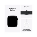 Apple Watch Series 10 42mm Jet Black Aluminium Case with Black Sport Band - Image 8