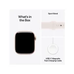 Apple Watch Series 10 46mm Rose Gold Aluminium Case with Light Blush Sport Band - Image 8