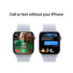 Apple Watch Series 10 42mm Silver Aluminium Case with Blue Cloud Sport Loop - Image 7