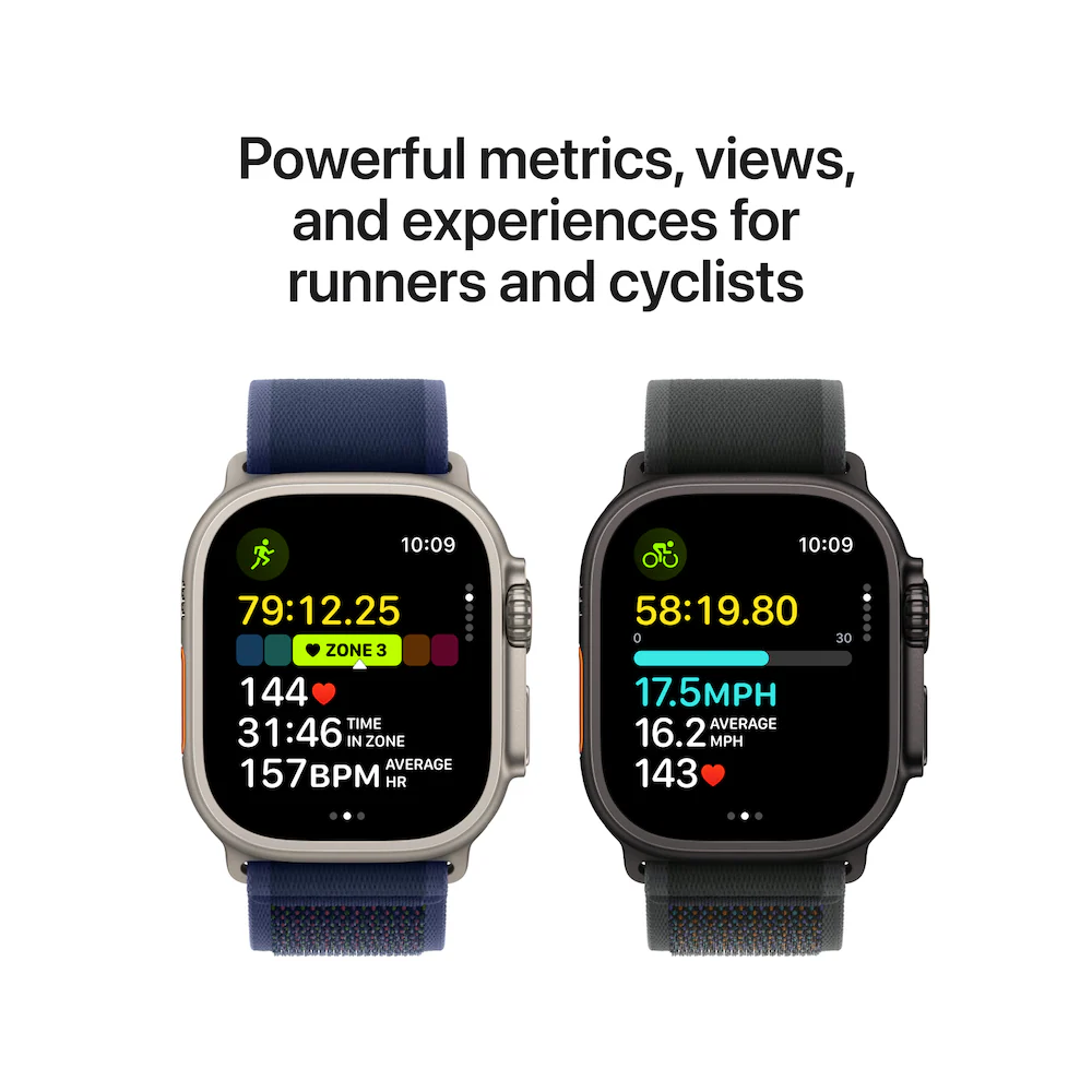 Apple Watch Ultra 2 Black Titanium Case with Black Milanese Loop - Image 4