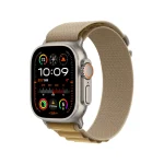 Apple Watch Ultra 2 Titanium Case with Tan Alpine Loop
