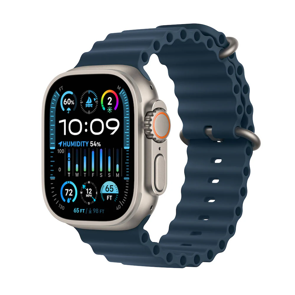 Apple Watch Ultra 2 Titanium Case with Ocean Band - Image 3