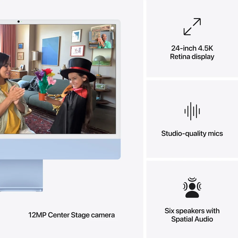 iMac with Retina 4.5K display | Apple M4 Chip | 10- Core CPU | 10-Core GPU | 16GB | 512GB - Image 5