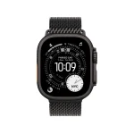 Apple Watch Ultra 3 Black Titanium Case with Titanium Milanese Loop - Image 2