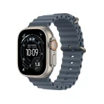 Apple Watch Ultra 3 Natural Titanium Case with Ocean Band - Image 4